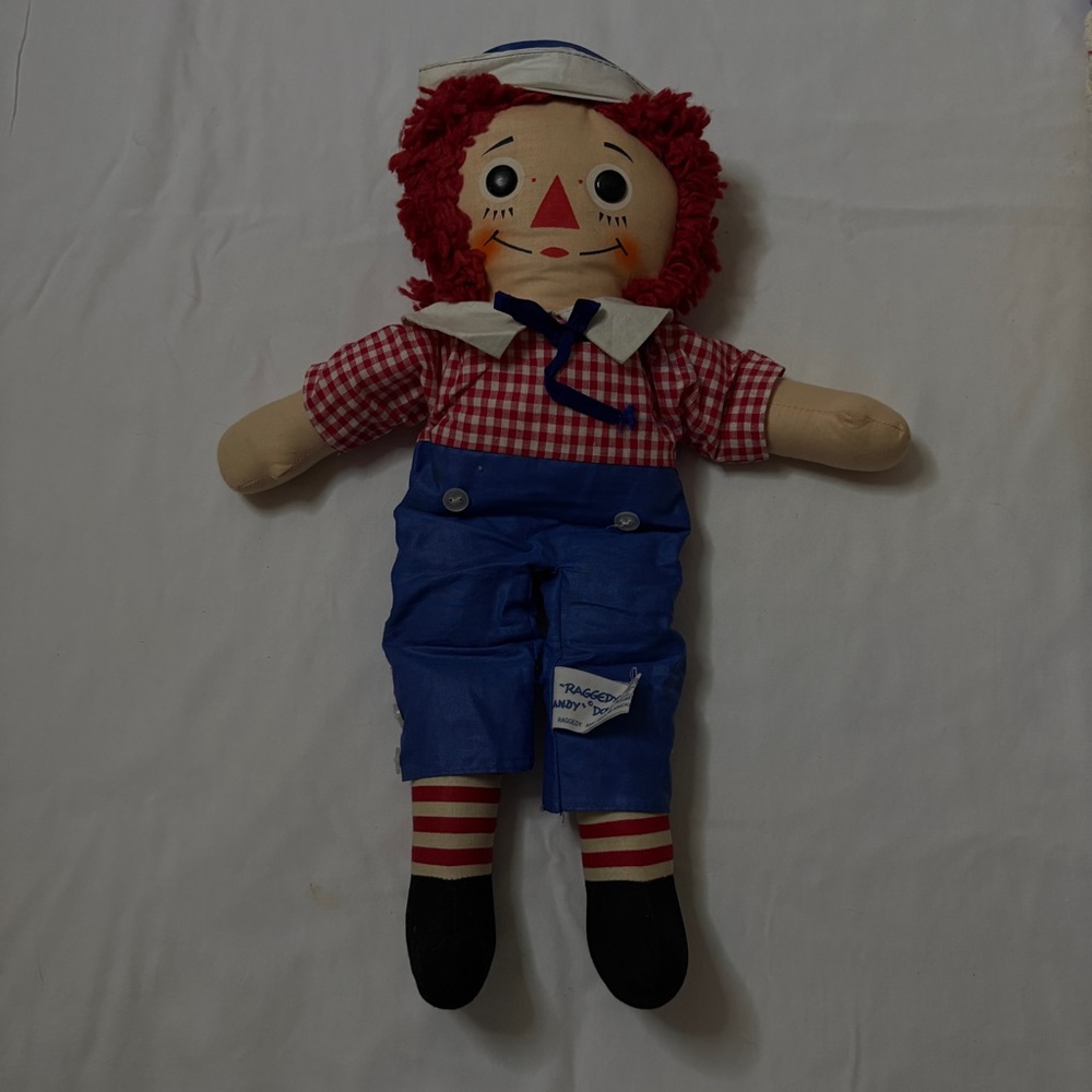 Knickerbocker Toys 16" Raggedy Andy Doll, Vintage Cloth Doll